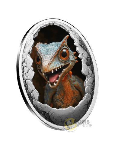 PTERODACTYLUS Dinosauria Silver Coin 500 Francs Cameroon 2025 - Coins & More - Camerun
