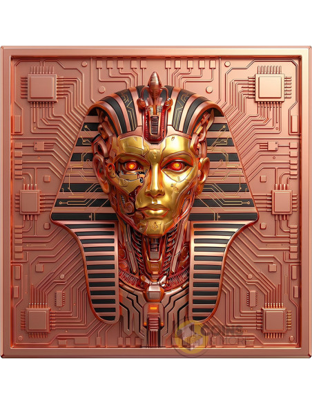 TUTANKHAMUN Future in the Past 5 Oz Copper Bar 2026 - Coins & More - Coming Soon