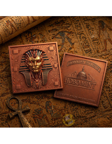 TUTANKHAMUN Future in the Past 5 Oz Copper Bar 2026 - Coins & More - Coming Soon