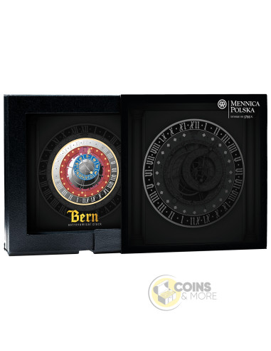 BERN City Hall Clocks 1 Oz Silver Coin 5€ Euro Malta 2025 - Coins & More - Europe