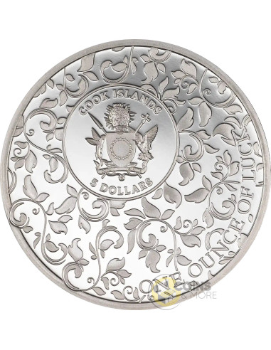 OUNCE OF LUCK Four Leaf Clover 1 Oz Silver Coin 5$ Cook Islands 2026 - Coins & More - Palau
