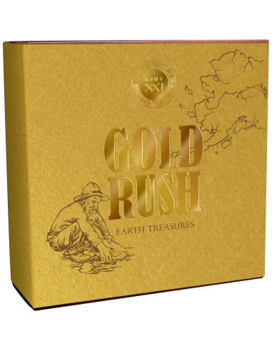 GOLD RUSH Earth Treasures Silver Coin 2000 Francs Cameroon 2021 - Coins & More - Historia