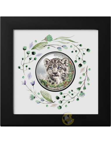 SNOW LEOPARD Woodland Spirit 1 Oz Silver Coin 500 Togorog Mongolia 2026 - Coins & More - Mongolie
