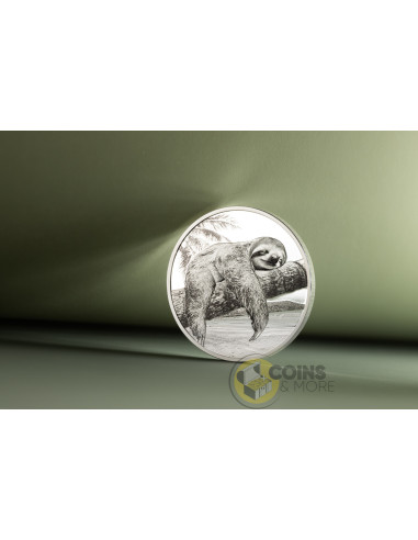 SLOTH Seven Deadly Sins 1 Oz Silver Coin 5$ Cook Islands 2026 - Coins & More - Coming Soon