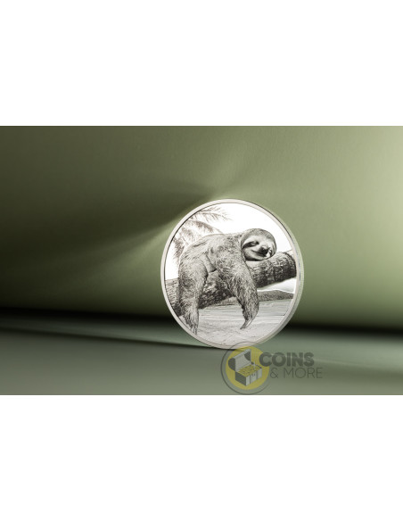 SLOTH Seven Deadly Sins 1 Oz Silver Coin 5$ Cook Islands 2026 - Coins & More - Coming Soon