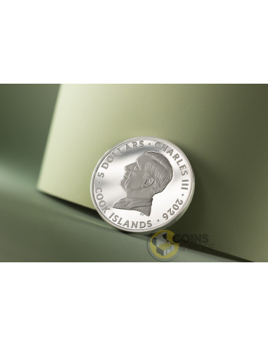 SLOTH Seven Deadly Sins 1 Oz Silver Coin 5$ Cook Islands 2026 - Coins & More - Coming Soon