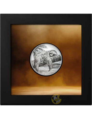 SLOTH Seven Deadly Sins 1 Oz Silver Coin 5$ Cook Islands 2026 - Coins & More - Coming Soon