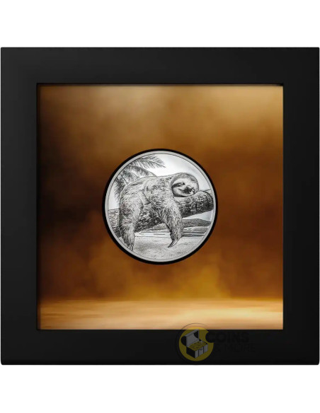 SLOTH Seven Deadly Sins 1 Oz Silver Coin 5$ Cook Islands 2026 - Coins & More - Coming Soon
