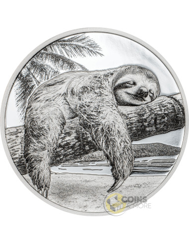 SLOTH Seven Deadly Sins 1 Oz Silver Coin 5$ Cook Islands 2026 - Coins & More - Coming Soon