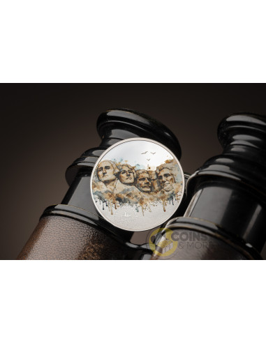 MOUNT RUSHMORE World Landmarks 1/2 Oz Silver Coin 2$ Cook Islands 2026 - Coins & More - Coming Soon
