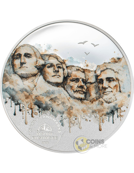 MOUNT RUSHMORE World Landmarks 1/2 Oz Silver Coin 2$ Cook Islands 2026 - Coins & More - Coming Soon