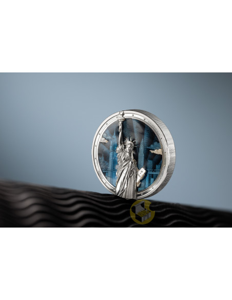 STATUE OF LIBERTY Timeless Icons 2 Oz Silver Coin 10$ Cook Islands 2026 - Coins & More - À Venir