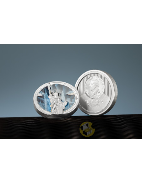 STATUE OF LIBERTY Timeless Icons 2 Oz Silver Coin 10$ Cook Islands 2026 - Coins & More - À Venir