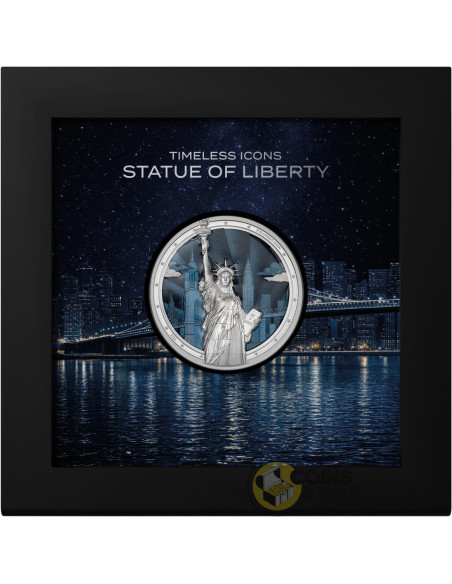 STATUE OF LIBERTY Timeless Icons 2 Oz Silver Coin 10$ Cook Islands 2026 - Coins & More - À Venir