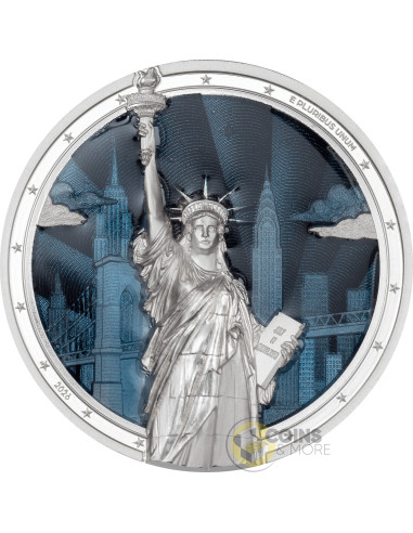 STATUE OF LIBERTY Timeless Icons 2 Oz Silver Coin 10$ Cook Islands 2026 - Coins & More - À Venir