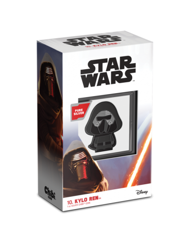 KYLO REN Star Wars Chibi 1 Oz Silver Coin 2$ Dollars Niue 2021