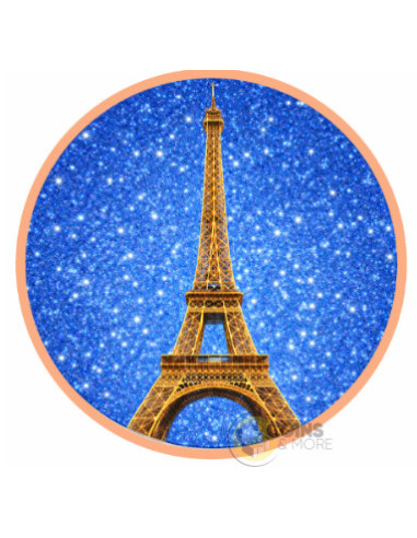 EIFFEL TOWER Diamond Dust 1 Oz Copper Medal - Coins & More - Cuivre