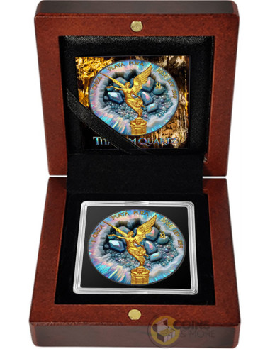 TITANIUM QUARTZ CRYSTAL Cavern Series Libertad 1 Oz Silver Coin Mexico 2024 - Coins & More - À Venir