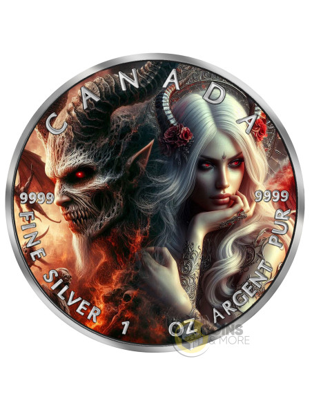 AZAZEL Angels and Devils 1 Oz Silver Coin 5$ Canada 2026 - Coins & More - À Venir