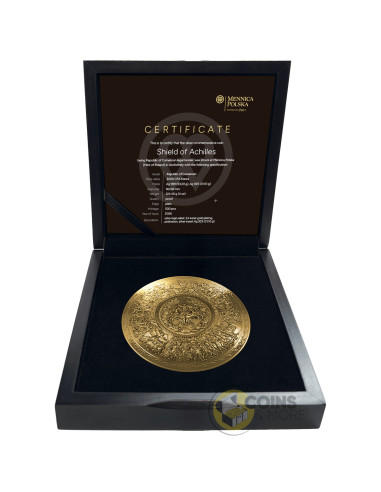 SHIELD OF ACHILLES 4 Oz Silver Coin 3000 Francs Cameroon 2026 - Coins & More - Coming Soon