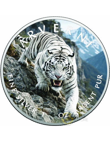 FROZEN FURY Apex Predators Unleashed 1 Oz Silver Coin 1$ USA - Coins & More - Usa