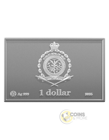 DOGS PLAYING POKER 1 Oz Silver Coin 1$ Niue 2025 - Coins & More - Niue