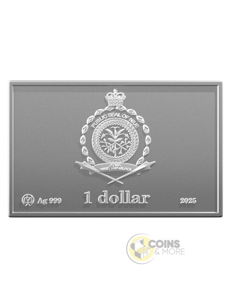 DOGS PLAYING POKER 1 Oz Silver Coin 1$ Niue 2025 - Coins & More - Niue