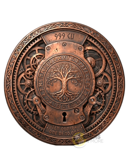 HEIMDALLS WATCH Norse Gods 10 Oz Colorized Copper Medal - Coins & More - Coming Soon