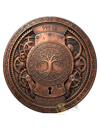 HEIMDALLS WATCH Norse Gods 5 Oz Colorized Copper Medal - Coins & More - Coming Soon