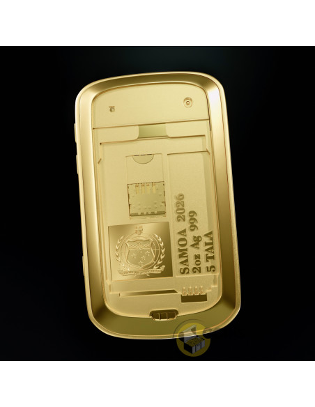 THE QWERTY PHONE Gold Gilded 2 Oz Silver Coin 5 Tala Samoa 2026 - Coins & More - Coming Soon
