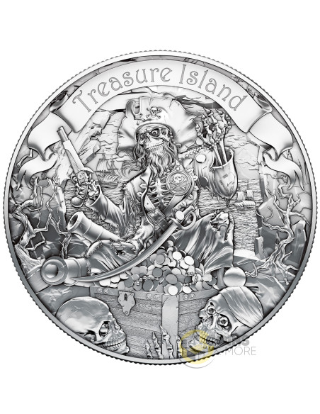 TREASURE ISLAND Bullion 1 Oz Silver Coin 2$ Niue 2026 - Coins & More - Coming Soon