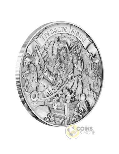 TREASURE ISLAND Bullion 1 Oz Silver Coin 2$ Niue 2026 - Coins & More - Coming Soon
