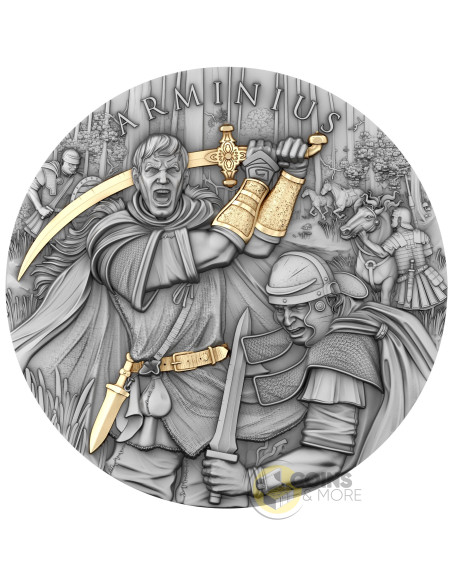 ARMINIUS Legendary Warriors 2 Oz Silver Coin 5$ Niue 2026 - Coins & More - Niue