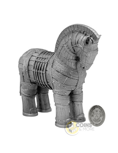 TROJAN HORSE Shadows of Myths 2 Oz Silver Coin 2000 Francs Cameroon 2026 - Coins & More - Coming Soon
