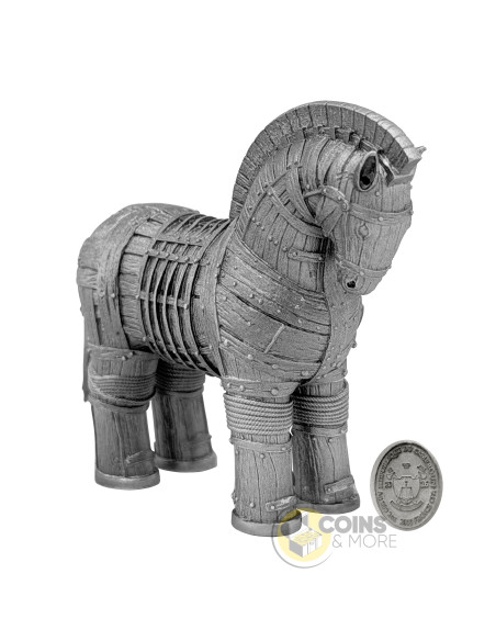 TROJAN HORSE Shadows of Myths 2 Oz Silver Coin 2000 Francs Cameroon 2026 - Coins & More - Coming Soon