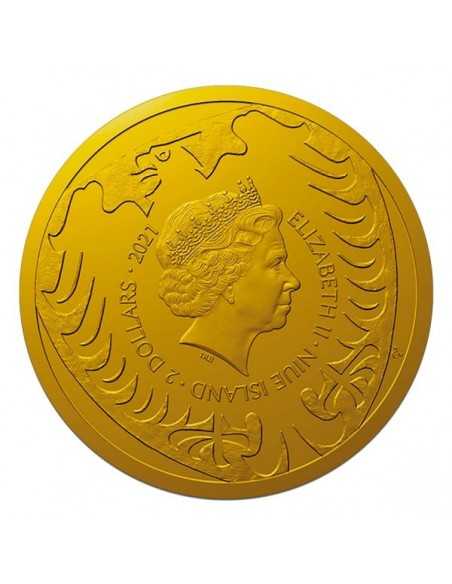CZECH LION STAND Colorized 1 Oz Silver Coin 2$ Niue 2021 - Coins & More - Niue