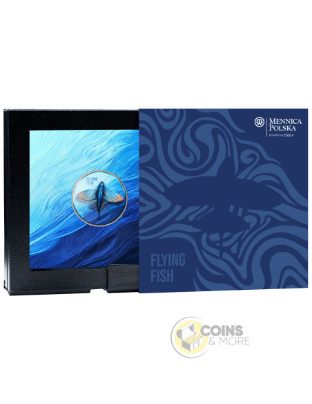 FLYING FISH 1 Oz Silver Coin 1000 Francs Cameroon 2026 - Coins & More - Camerún