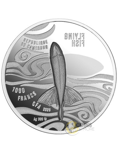 FLYING FISH 1 Oz Silver Coin 1000 Francs Cameroon 2026 - Coins & More - Camerún