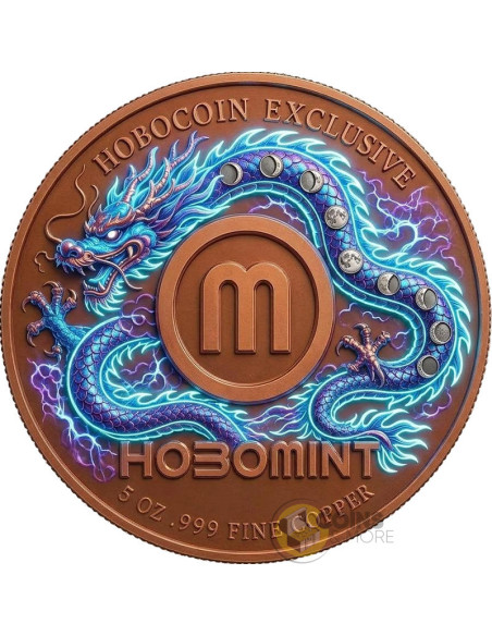 DRAGON OF THE COSMIC STORM 5 Oz Copper Medal - Coins & More - In Arrivo