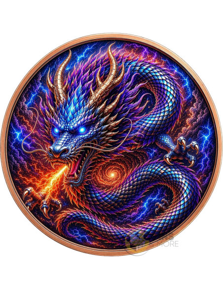 DRAGON OF THE COSMIC STORM 5 Oz Copper Medal - Coins & More - In Arrivo