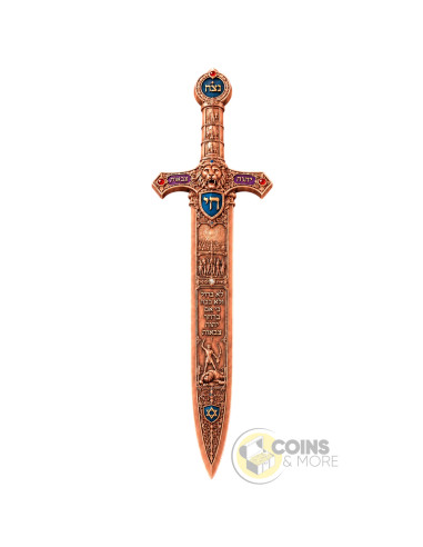 THE SWORD OF GOLIATH 2 Oz Copper Medal 2026 - Coins & More - À Venir