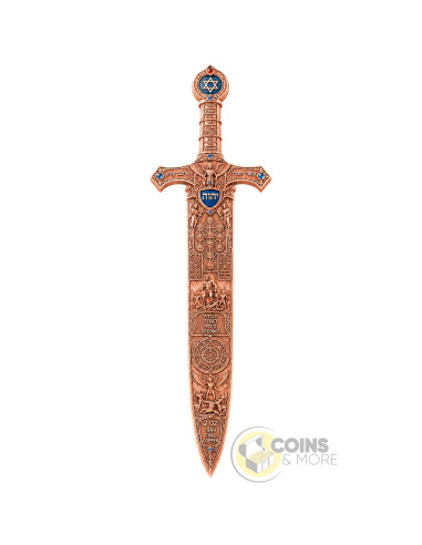 THE SWORD OF GOLIATH 2 Oz Copper Medal 2026 - Coins & More - À Venir