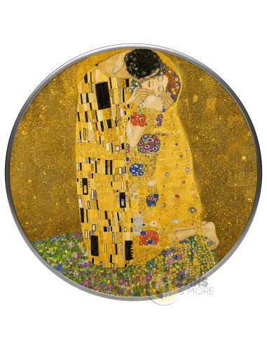 THE KISS By Gustav Klimt Masterworks in Silver 1/2 Oz Silver Coin 1$ Republic of Sog 2026 - Coins & More - Próximamente