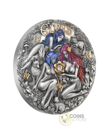 ELVES Eternal Sisters 2 Oz Silver Coin 2000 Francs Cameroon 2026 - Coins & More - Coming Soon