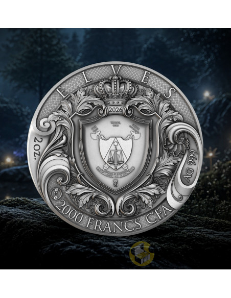 ELVES Eternal Sisters 2 Oz Silver Coin 2000 Francs Cameroon 2026 - Coins & More - Coming Soon