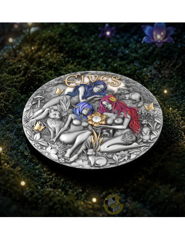 ELVES Eternal Sisters 2 Oz Silver Coin 2000 Francs Cameroon 2026 - Coins & More - Coming Soon