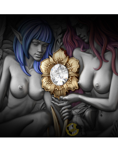 ELVES Eternal Sisters 2 Oz Silver Coin 2000 Francs Cameroon 2026 - Coins & More - Coming Soon