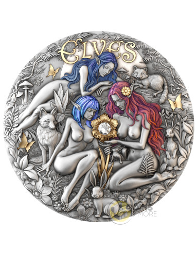 ELVES Eternal Sisters 2 Oz Silver Coin 2000 Francs Cameroon 2026 - Coins & More - Coming Soon