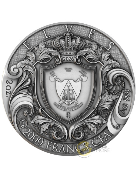 ELVES Eternal Sisters 2 Oz Silver Coin 2000 Francs Cameroon 2026 - Coins & More - Coming Soon