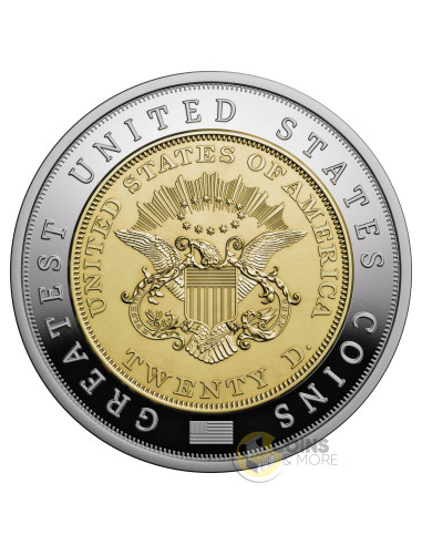 1849 LIBERTY HEAD DOUBLE EAGLE Greatest US Coins 2 Oz Silver Coin 5$ Niue 2026 - Coins & More - Niue